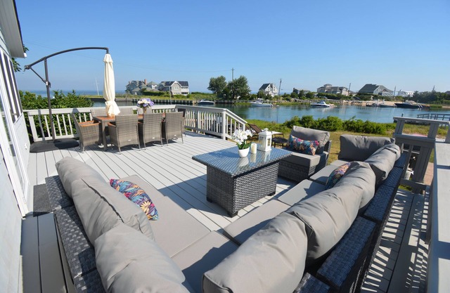 Sunset Beach House with 30ft Boat Dock in Shinnecock Hills, Southampton, NY