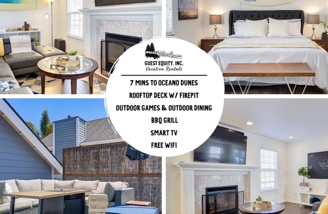 Surf's Up Beach House| Fire pit, Rooftop, Games+