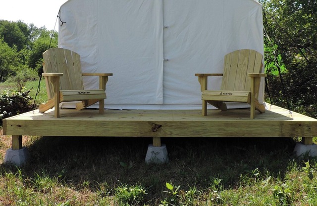 Tentrr Signature Site - Orchard Tent Overlooking Mohonk Golden Russet