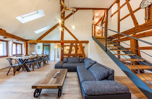 "the castle" sleeps 8 people with sauna and billiards.