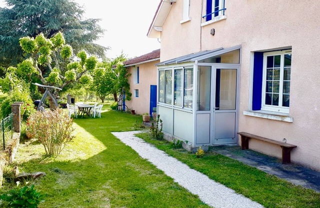 The house with blue shutters
