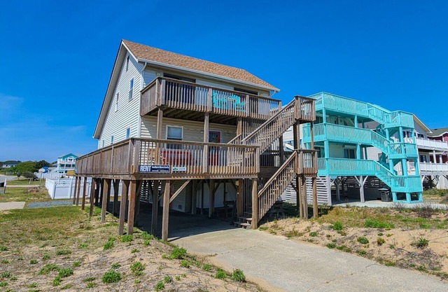 The OBX RX - Wake up and salt air with this 4 BR Semi-Oceanfront, dog friendly home w/Private Pool!