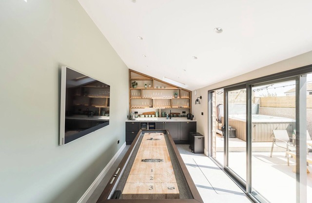 This recently renovated coastal oasis combines contemporary comfort with beach-chic style