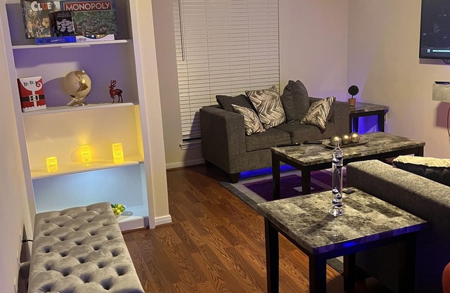 This spacious and cozy LED themed 2 bedroom 2 bathroom is awesome. Pool, Gym etc