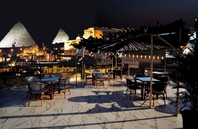 Topview Pyramids And Museum