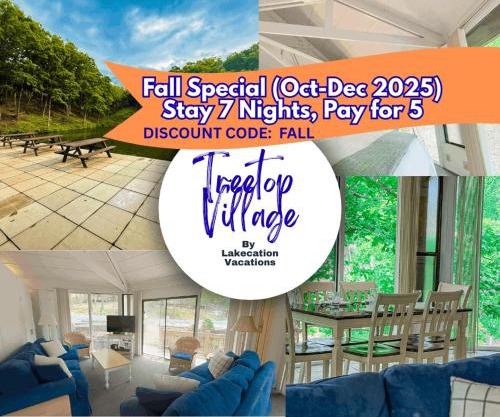 Treetop Village-2bed3bathpoolsdocks6-8pp