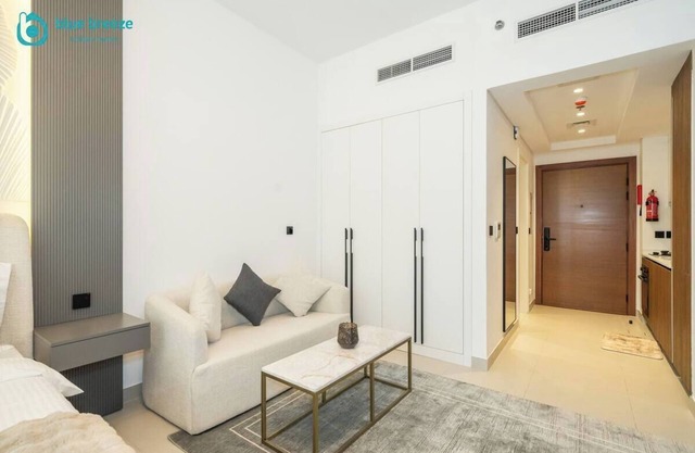 Trendy Studio with Balcony & Stylish Interiors