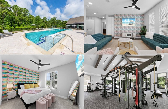 Tropics Getaway: Dual 2BR/2BA Units w./Pool & Gym