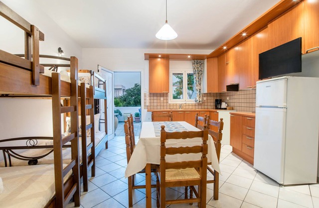 Two-Bedroom Apartment without Kitchen (6-7 Adults) - First Floor Livadia Beach.