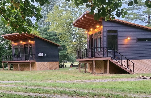 Two Bourbon Barrel Cabins