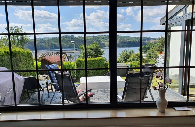 Vacation home on Lake Sorpe with panoramic views of the lake