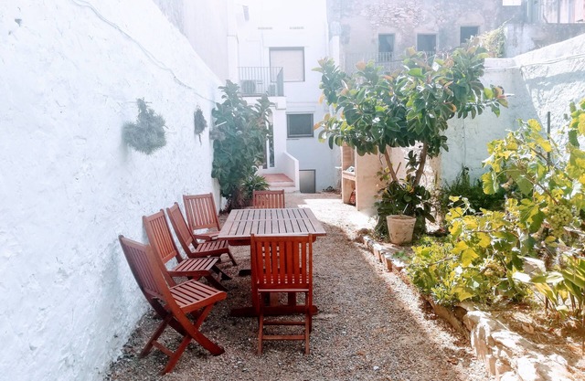 Village vacation house with the garden