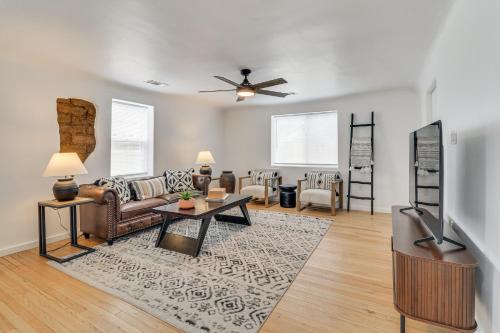 Walk to Old Town Plaza! Chic ABQ Retreat with Patio