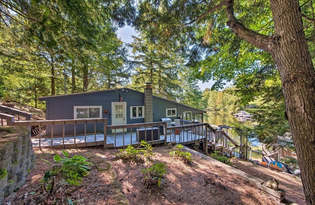 Waterfront Weare Cottage w/ Fire Pit & Kayaks