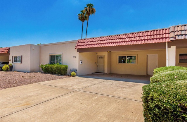 Welcome to this fully furnished rental home in Old Town Scottsdale Walk or bike.