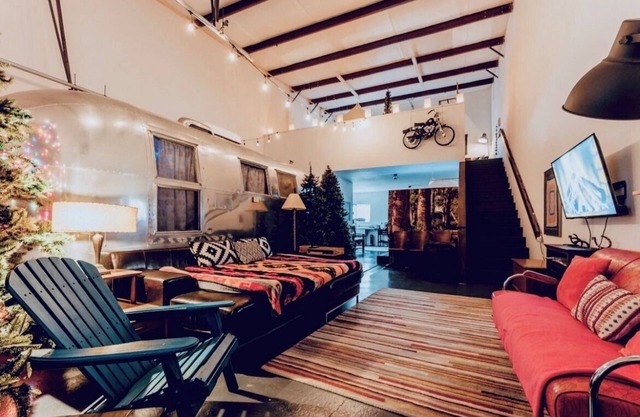 Whimsical Glamping Loft + Airstream by Meow Wolf