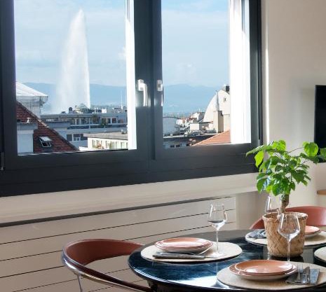 WowAppartements vue sur le jet d'eau