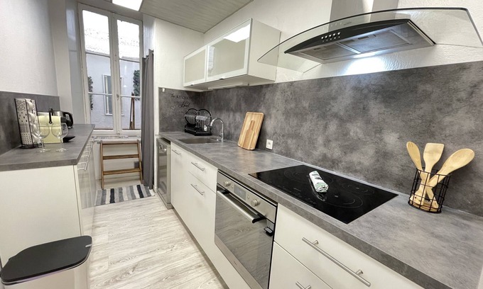 La Villette Apartment | {Ô Joll's} Proche Docks et Centre Ville Marseille Clim