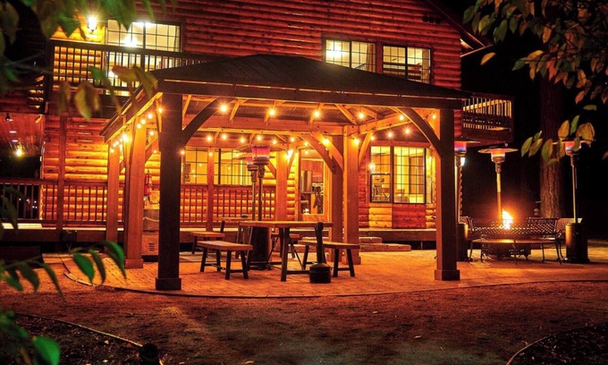 Big Bear House | 1 Acre Franksfort Mountain Retreat by Destination Big Bear : 1.25 Acre Resort with Spa, Beach Volleyball, Billiards & more!EV Charger!