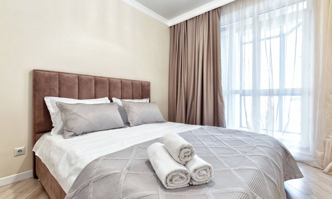 Nur-Sultan Apartment | 1-bedroom apartment with a city view near the riverside in Astana