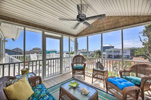 Emerald Isle House | 1 Block to Beach Emerald Isle Gem with Ocean View