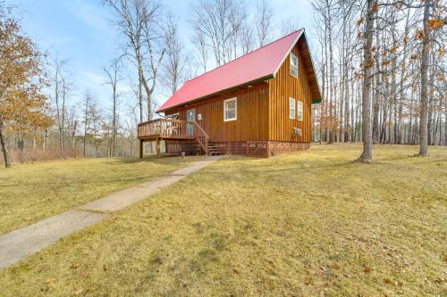 Trego House | 1 Mi to South Twin Lake Cabin with Deck in Trego!