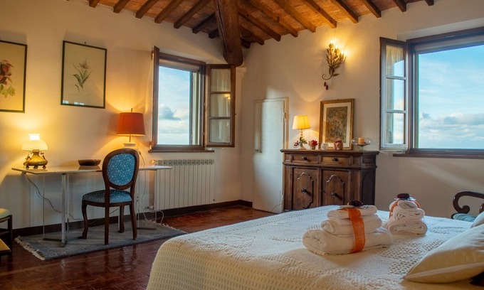 Montepulciano Apartment | 170 sqm attic in the center of Montepulciano, amazing view!