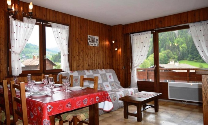 Le Grand-Bornand Apartment | 1st floor, balcony, parking, tv, 43m², Le Grand Bornand