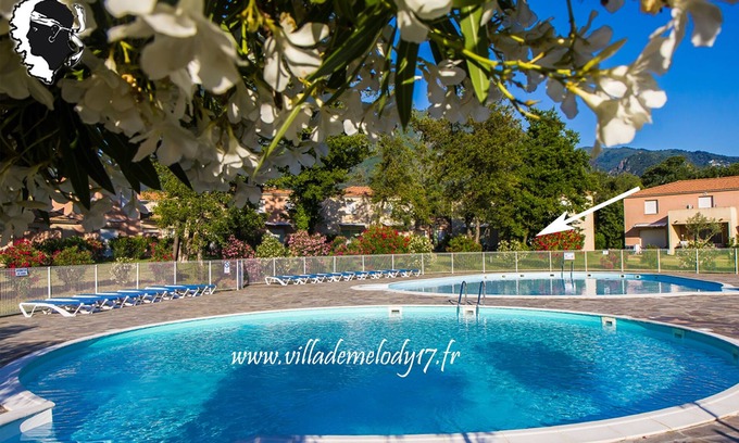 Santa-Maria-Poggio Villa | * 2 air conditioned mini villa overlooking pools and garden, 500 m beach, for 4 people