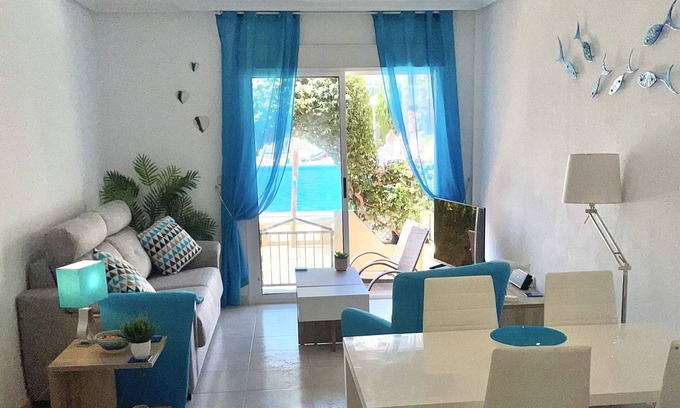 Los Alcazares Apartment | 2 Bed 2 Bath Apartment, Ground Floor, Pool Facing, Los Alcázares, Nr Beach WIFI