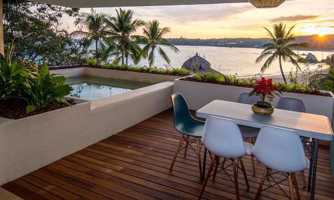 Santa Maria Huatulco Condo | 2 Bedroom Beachfront Residence + Panoramic Views