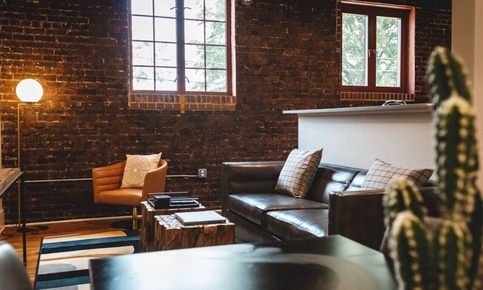 Jonesville Apartment | 2 Bedroom Downtown Elkin, Historic Renovated Loft, Rooftop Deck, near Vineyards