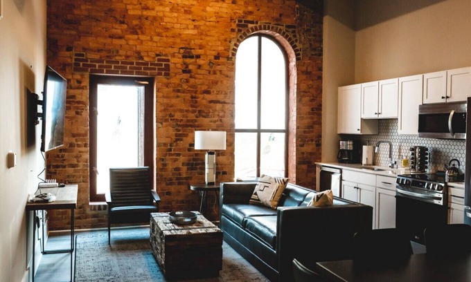 Jonesville Apartment | 2 Bedroom Townhome, Sleeps 6, Full Kitchen, Downtown Historic Elkin