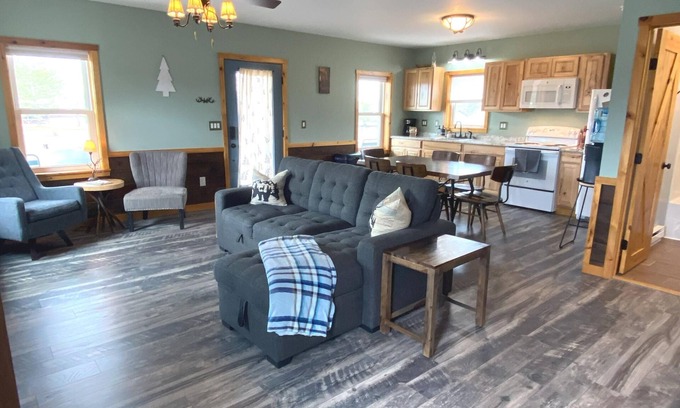 Benezette Cabin | 2 Bedrooms with a King Bed, 1 Bath across from the Visitor Center