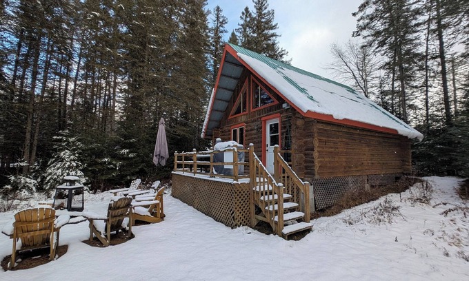 Riviere-Rouge Ski Chalet | 2 - Chalet en bois rond au bord chaleureux - Cerisier