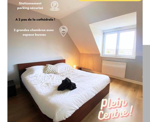 Saint-Leu Apartment | 2 chambres Hyper centre avec place de Parking et WIFI