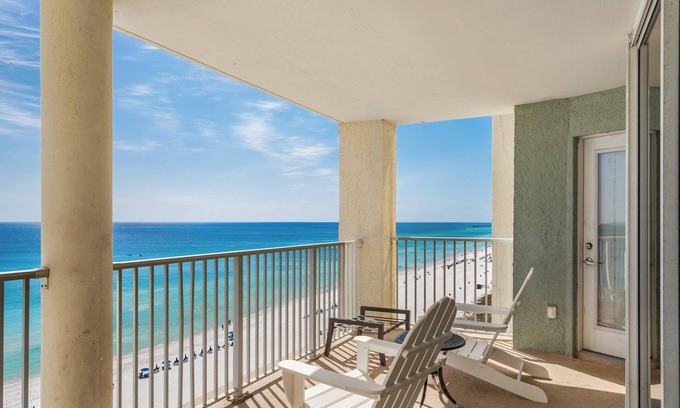 Long Beach Condo | 2 GULF FRONT Masters, Mother-In-Law Suite, Beach Chair Service Included!
