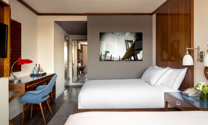 Hudson Square Hotel | 2 Rooms in Modern Art-Industrial Hotel w/Cuban-Styled Bar & Bohemian Chic Vibe