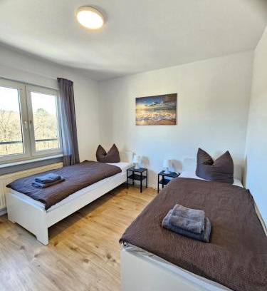 Giessen Apartment | 2 Zimmer Apartment in Linden mit Einzelbetten, Balkon, WLAN, Parkplatz -GI03