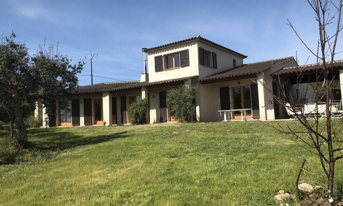 Pianotolli-Caldarello House | 200M2 sea view villa equipped with 4 bedrooms vacation very close to dream beaches.