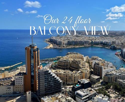 Paceville Apartment | 24th Floor Sea View Apart-Hotel in Mercury Tower St Julians