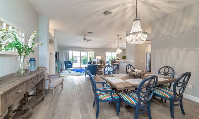 Piedmont House | 3 Bdrm, 2 Bath Home with Golf Cart & WiFi Close to Pools.