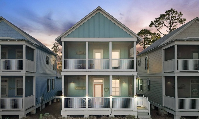 Port St. Joe Cottage | 3 Master Bedrooms, + 1/2 bath, 2 Pools, Hot Tub, Screened Porches w/Swings