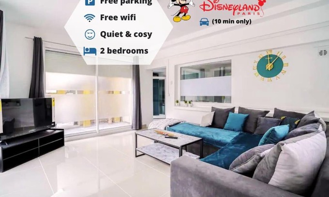 Montry Apartment | 3 pièces proche Disney Wifi + Parking