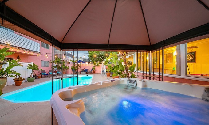 Crown Point House | 3BD with Pool & Hot Tub, AC, Parking, Pool Table, & Firepit!