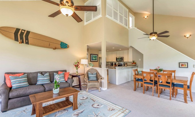 Poipu Condo | 3BR/3BA Penthouse: Central A/C! Short Walk 2Beach!