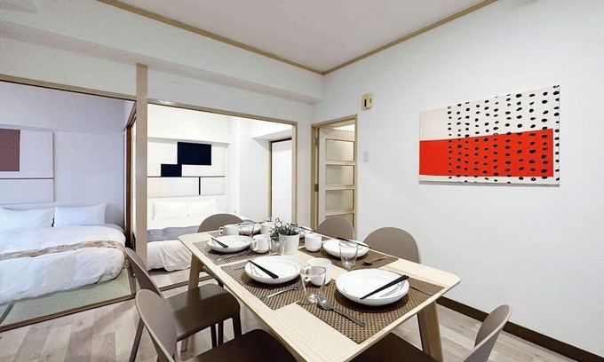 Hiroshima City Centre Apartment | 3BR for 9 person, min walk to Peace Park