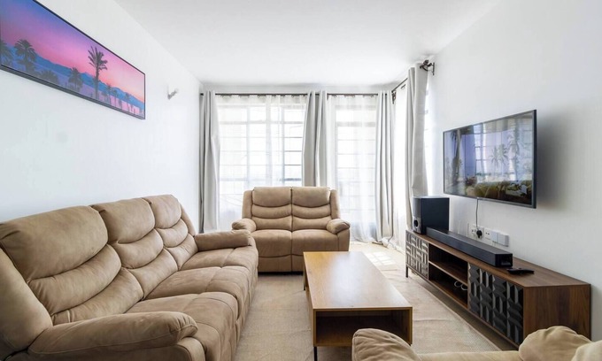 Kiambu Apartment | 3BR Haven in Tatu City with Netflix