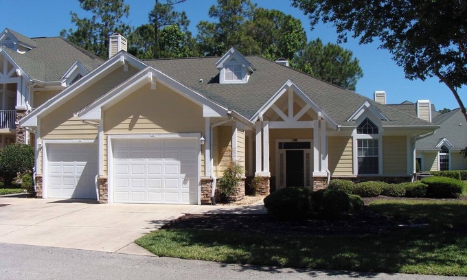 St. Augustine Condo | 4-BDR sleeps 8 -preserve views-easy walk to pool-hot tub -near beaches!