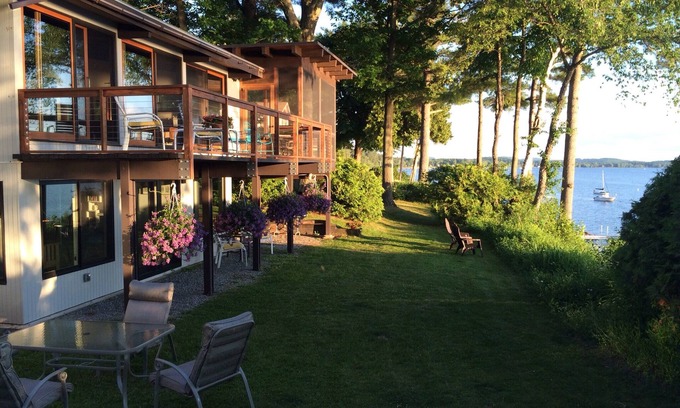 South Burlington House | 4 BR Burlington Lakefront Home with Mountain Views and Private Lake Access!